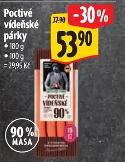 Albert Poctivé vídeňské párky nabídka