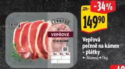 Albert Vepřová pečeně na kámen - plátky nabídka