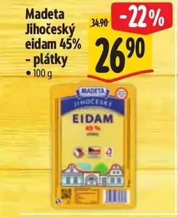 Albert Madeta Jihočeský eidam 45%- plátky nabídka
