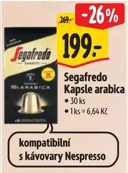 Albert Segafredo Kapsle arabica nabídka