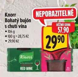 Albert Knorr Bohatý bujón s chutí vína nabídka