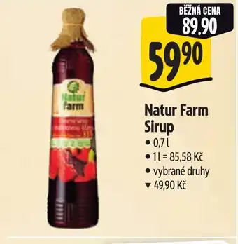 Albert Natur Farm Sirup nabídka