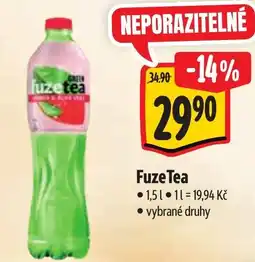 Albert Fuze Tea nabídka