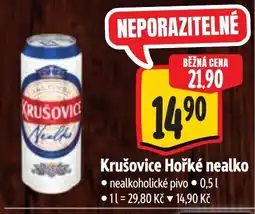 Albert Krušovice Hořké nealko nabídka