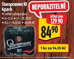 Albert Staropramen 10 6pack nabídka