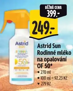 Albert Astrid Sun Rodinné mléko na opalování OF 50 nabídka