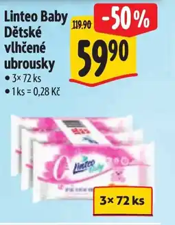 Albert Linteo Baby Dětské vlhčené ubrousky nabídka