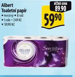 Albert Albert Toaletní papír nabídka