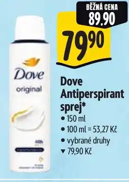Albert Dove Antiperspirant sprej nabídka