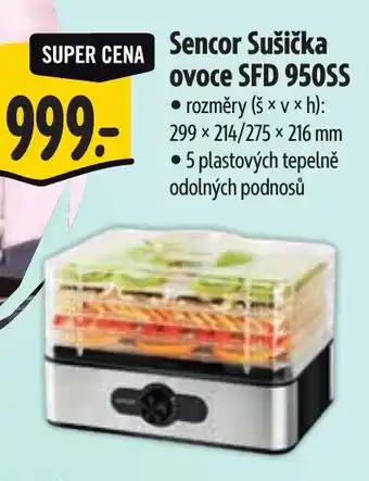 Albert Sencor Sušička ovoce SFD 950SS nabídka