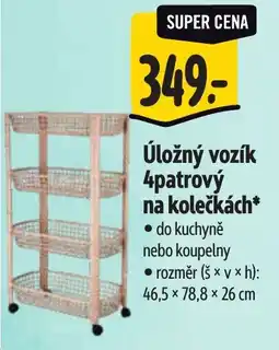 Albert Úložný vozík 4patrový na kolečkách nabídka