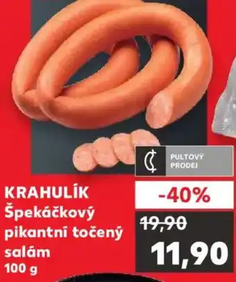 Kaufland KRAHULIK Špekáčkový pikantní točený salam nabídka