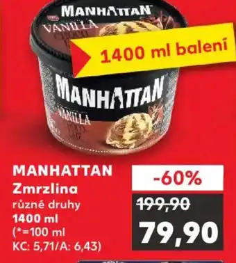 Kaufland MANHATTAN Zmrzlina nabídka