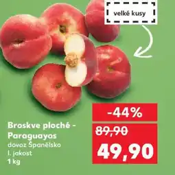 Kaufland Broskve ploché - Paraguayos nabídka