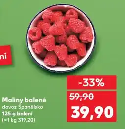 Kaufland Maliny balené nabídka