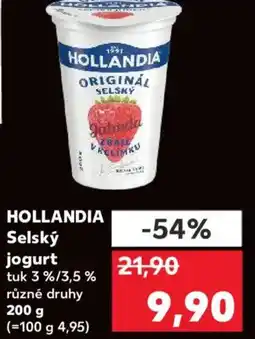 Kaufland HOLLANDIA Selský jogurt nabídka