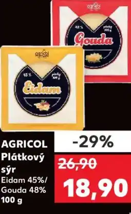 Kaufland AGRICOL Plátkový sýr nabídka