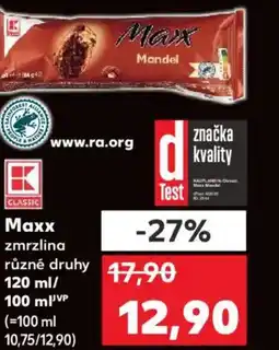 Kaufland Махх zmrzlina nabídka