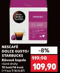 Kaufland NESCAFÉ DOLCE GUSTO/ STARBUCKS Kávové kapsle nabídka