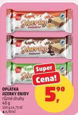 Penny Market OPLATKA JIZERKY ENJOY různé druhy nabídka