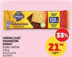 Penny Market SUŠENKY ZLATÉ POLOMÁČENÉ OPAVIA hořké nabídka