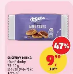 Penny Market SUŠENKY MILKA různé druhy nabídka