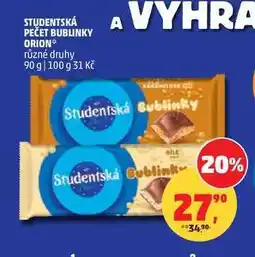 Penny Market STUDENTSKÁ PEČET BUBLINKY ORION různé druhy nabídka