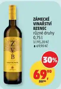 Penny Market ZÁMECKÉ VINAŘSTVÍ BZENEC různé druhy nabídka