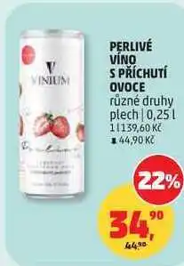 Penny Market VINIUM PERLIVÉ VÍNO S PŘÍCHUTÍ OVOCE různé druhy plech nabídka