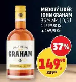 Penny Market MEDOVÝ LIKÉR JOHN GRAHAM 35% alk nabídka