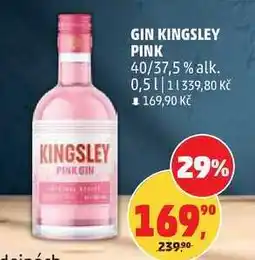 Penny Market GIN KINGSLEY PINK 40/37,5% alk nabídka