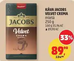 Penny Market JACOBS VELVET CREMA mletá nabídka