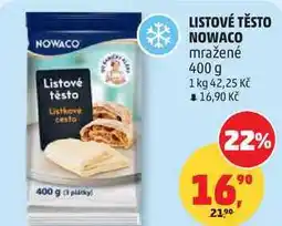 Penny Market NOWACO Listové těsto mražené nabídka
