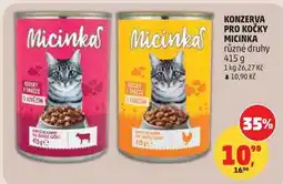 Penny Market KONZERVA PRO KOČKY MICINKA různé druhy nabídka