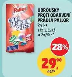 Penny Market UBROUSKY PROTI OBARVENÍ PRÁDLA PALLOR, 24 ks nabídka