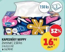 Penny Market KAPESNÍKY WIPPY, 2vrstvé, 150 ks nabídka