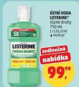 Penny Market ÚSTNÍ VODA LISTERINE různé druhy nabídka