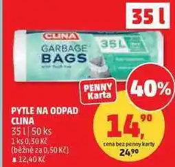 Penny Market PYTLE NA ODPAD CLINA, 35 l, 50 ks nabídka