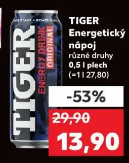 Kaufland TIGER Energetický nápoj nabídka
