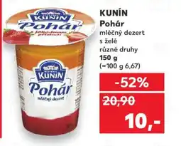 Kaufland KUNIN Pohár nabídka