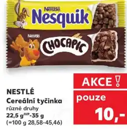 Kaufland NESTLÉ Cereální tyčinka nabídka