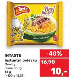 Kaufland INTASTE Instantní polévka nabídka