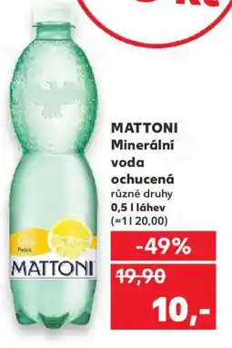 Kaufland MATTONI Minerální voda ochucená nabídka