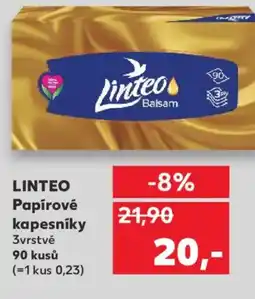 Kaufland LINTEO Papírové kapesníky nabídka
