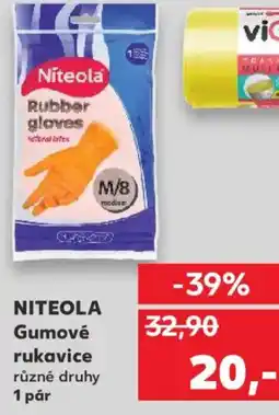 Kaufland NITEOLA Gumové rukavice nabídka