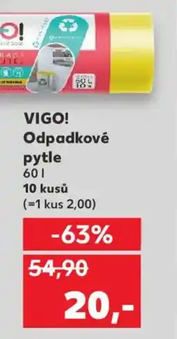 Kaufland VIGO! Odpadkové pytle nabídka