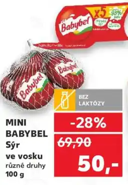 Kaufland MINI BABYBEL Sýr ve vosku nabídka