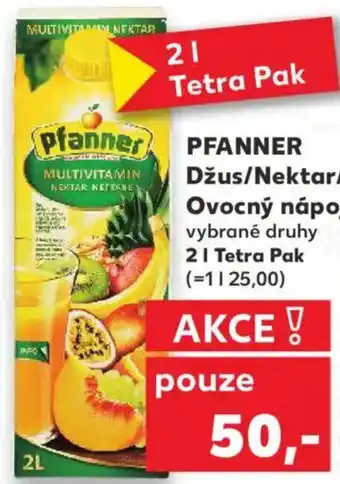 Kaufland PFANNER Džus/Nektar/ Ovocný nápoj nabídka