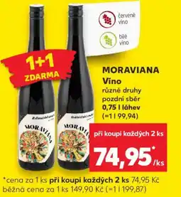 Kaufland MORAVIANA Víno nabídka