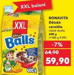 Kaufland BONAVITA Dětské cereálie nabídka
